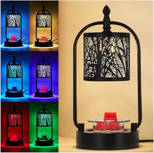 Tree Candle Warmer Lamp, LED Colors Changing Candle Warmer by HEKALU
