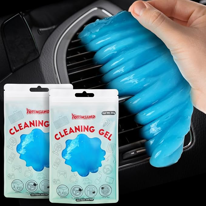 Car Cleaning Gel, 2 Pack Car Cleaning Putty, Universal Auto Deatiling Tools by YOPINSAND