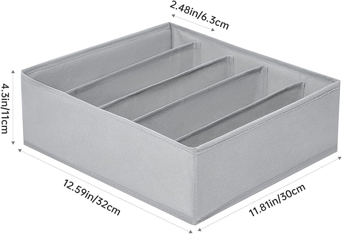 4 Packs Wardrobe Clothes Organizer, 5 Grids Washable Portable Closet Organizer - Image 4