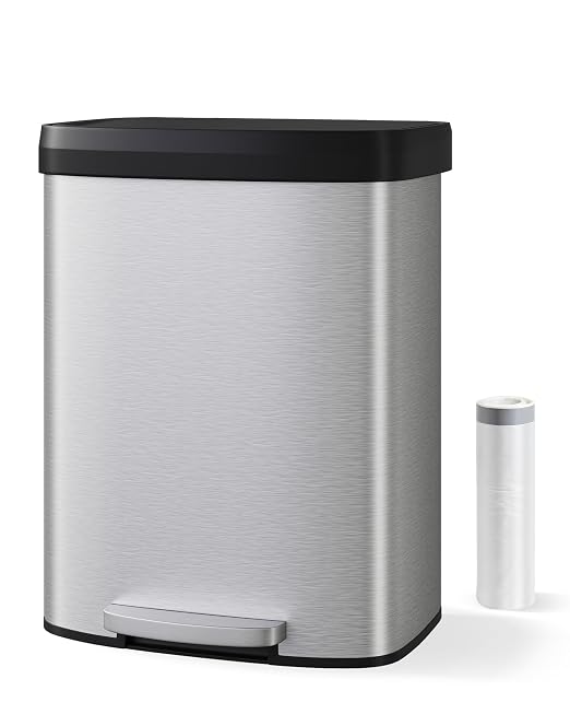 Garvee 16 Gallon / 60 Liter Stainless Steel Trash Can - Image 7