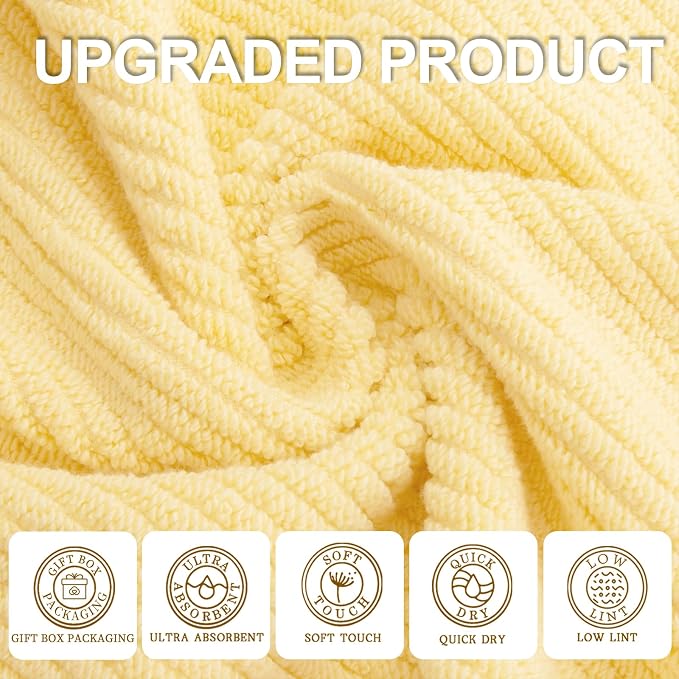 VOOVA & MOVAS Yellow Hand Towels - Image 2