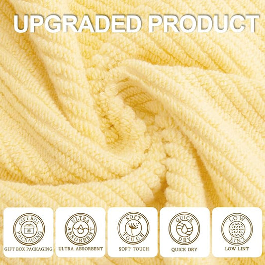 VOOVA & MOVAS Washcloths 6 Pack, Fluffy Hand Towels, Hotel Wash Cloths - Image 2
