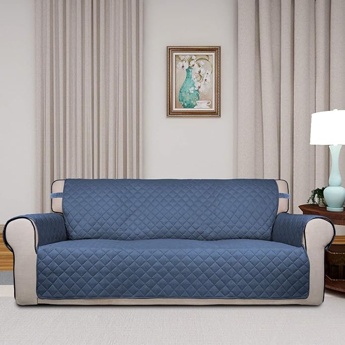 PureFit Reversible Quilted Sofa Cover, Water Resistant Slipcover Furniture - Image 2