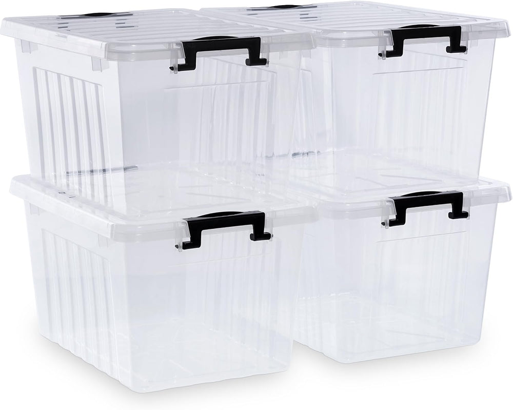 Citylife 22 QT Clear Plastic Storage Bins