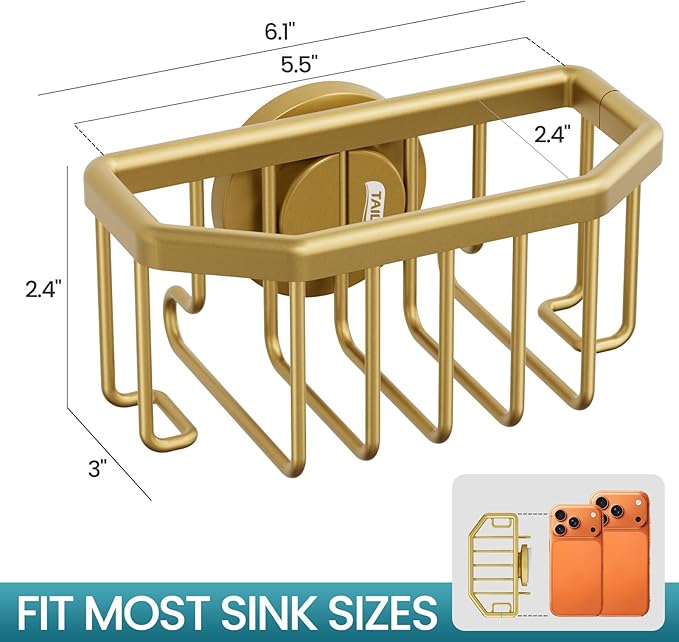 TAILI Sponge Holder for Kitchen Sink - Image 3