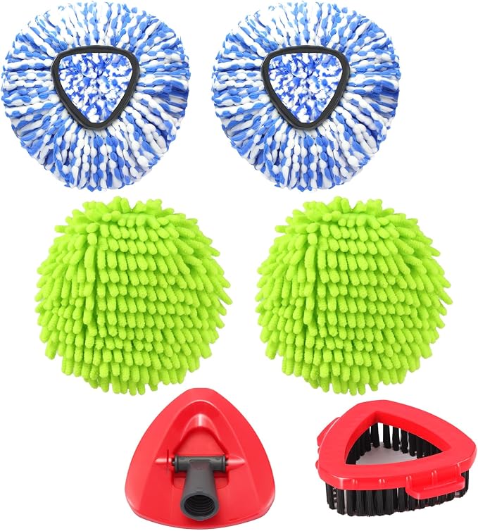Mop Heads Replacements for OCedar RinseClean 2 Tank Spin Mop System, Mop by YZJAJZY