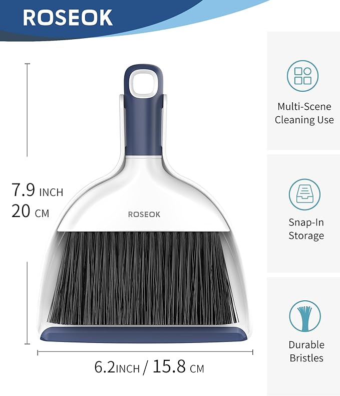 Mini Broom and Dustpan Set for Cleaning, Compact Desktop Dustpan - Image 4