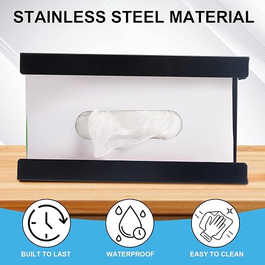 Lounsweer 2 Pcs Magnetic Glove Dispenser Holders Wall Mount Boxes of Gloves - Image 3