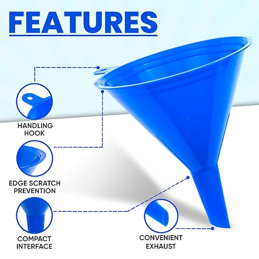 Funnel 4-Pack Funnels for Kitchen Use Filling Bottles - Image 4
