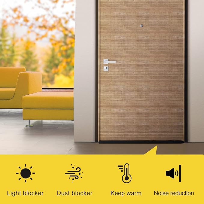 fowong Door Draft Stopper 30" to 36" Soundproofing Under Door Draft Blocker - Image 5