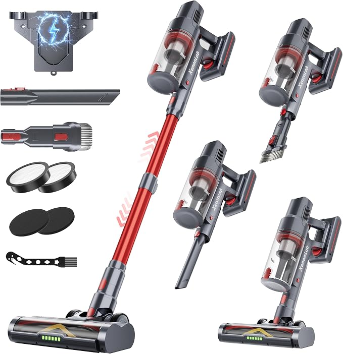 Cordless Vacuum Cleaner, 75Mins/48KPa/580W Self-Standing Vacuum Cleaners by Unknown