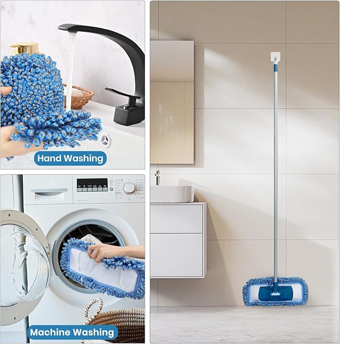 MAVRIZ Dust Mop for Hardwood Floor Washable Wet and Dry Mop - Image 7