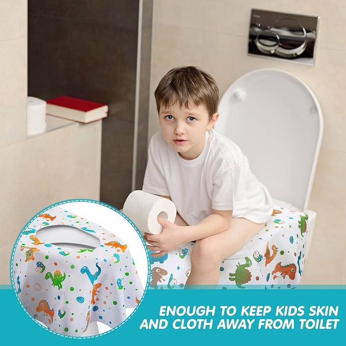 50 Packs Disposable Toilet Seat Covers Extra Large Individually Wrapped - Image 5