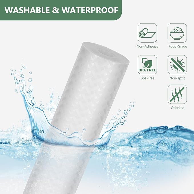 Shelf Liners, Non-Adhesive Drawer Liner, Waterproof & Oil-Proof Kitchen Cabinet - Image 2