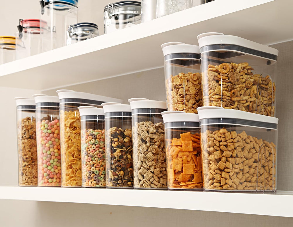 Felli Airtight Cereal Containers 2.6 Qt, Stackable BPA-Free Acrylic Cereal Di...