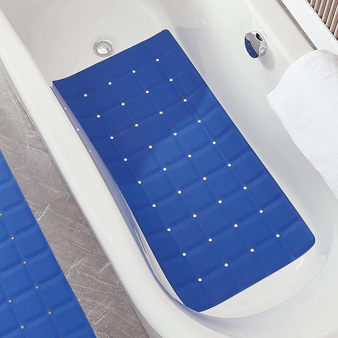 Foldable Silicone Bathtub Mat: Jumbo Size Heavy Duty Safety Bath Mat - Image 3