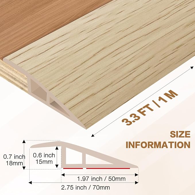 Floor Transition Strip Vinyl Door Threshold Ramp Self Adhesive Carpet Edging - Image 7