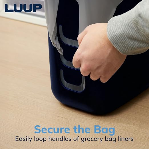 STORi Luup Bathroom Wastebasket, Secure Grocery Bags, Plastic Garbage Container - Image 3
