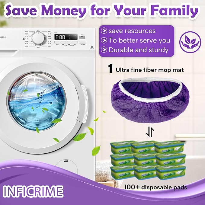 6 Pack Reusable Microfiber Mop Pads Compatible - Image 7
