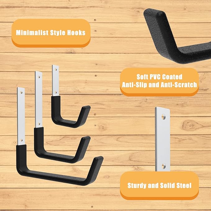 Heavy Duty Utility Hooks for Garage Storage Utility Hooks Wall Mount, Garage - Image 3