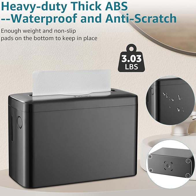 Multifold Paper Towel Dispenser Countertop, Heavy Duty Wide-Design, 300-Sheet - Image 5