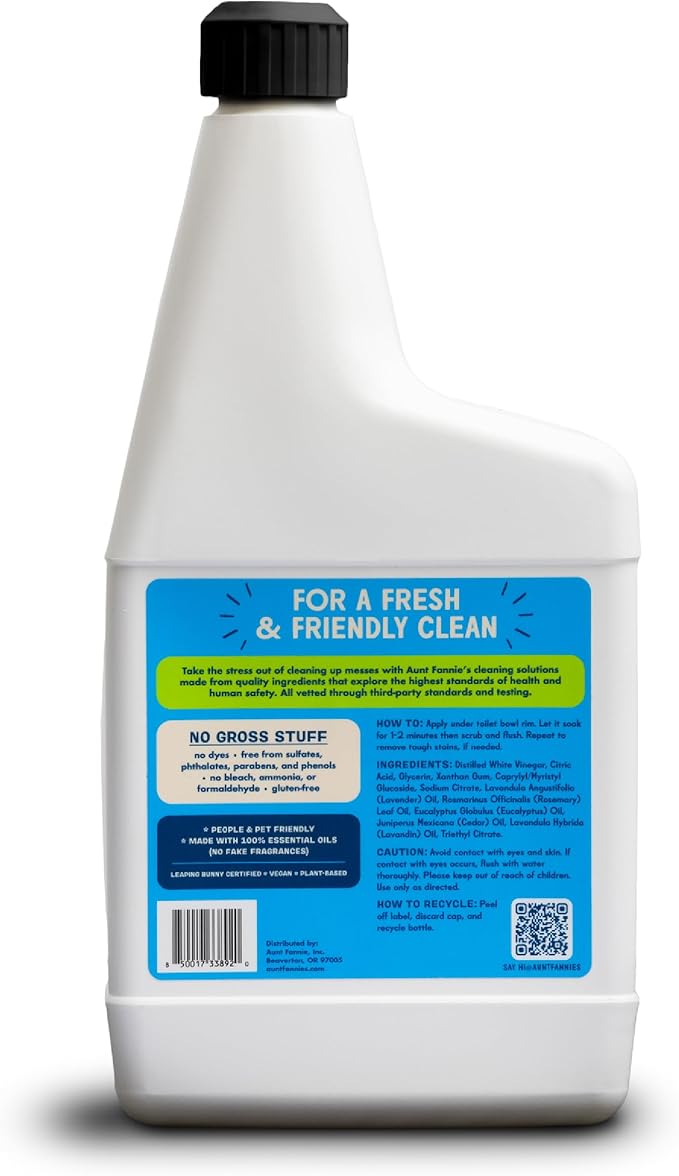 Aunt Fannie's Toilet Bowl Cleaner, Bleach-Free Cleaner Powered by Vinegar - Image 8
