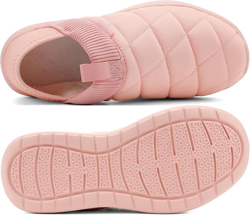 KUBUA Slippers for Men and Womens Indoor House Shoes Plush Slip on Outdoor - Image 3