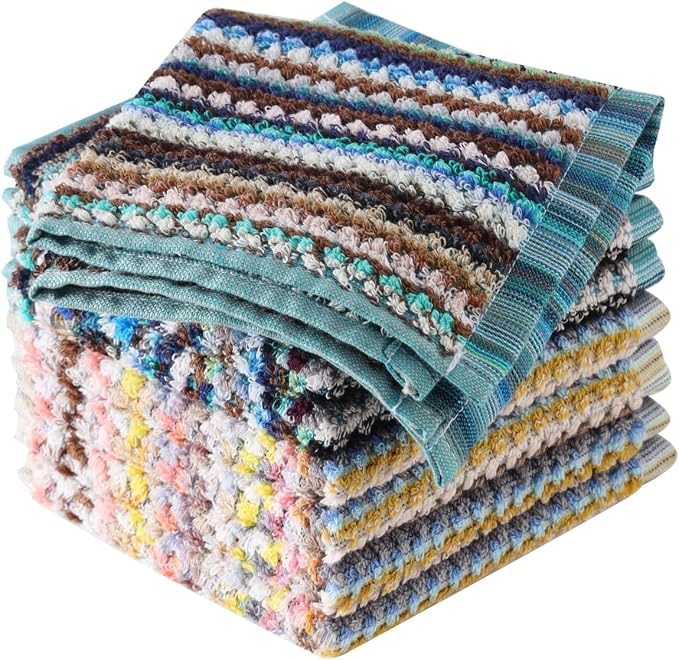 Oeleky Kitchen Dishcloths for Washing Dishes, Ultra Absorbent Dish Rags by OELEKY