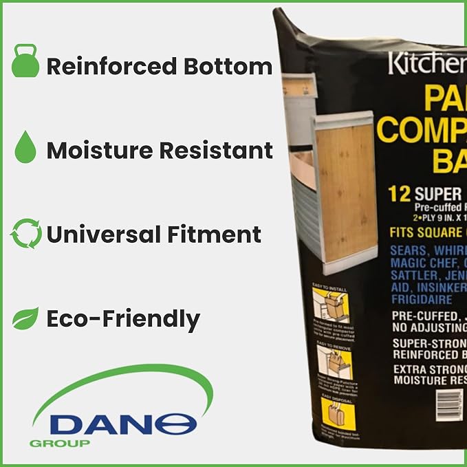 Kitchen Master Super Strong Compactor Bags | Precuffed, Garbage Compactor Bags - Image 3
