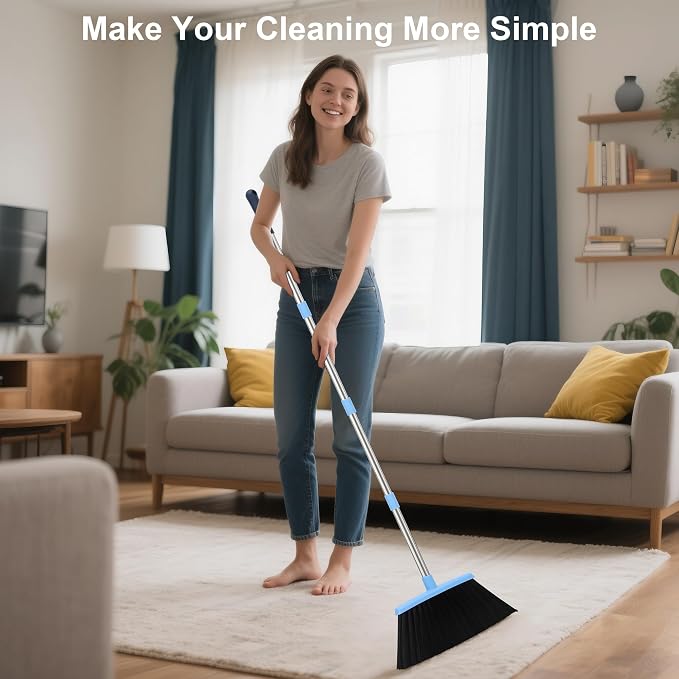 Broom and Dustpan Set for Home 2025 Indoor Outdoor Broom - Image 8