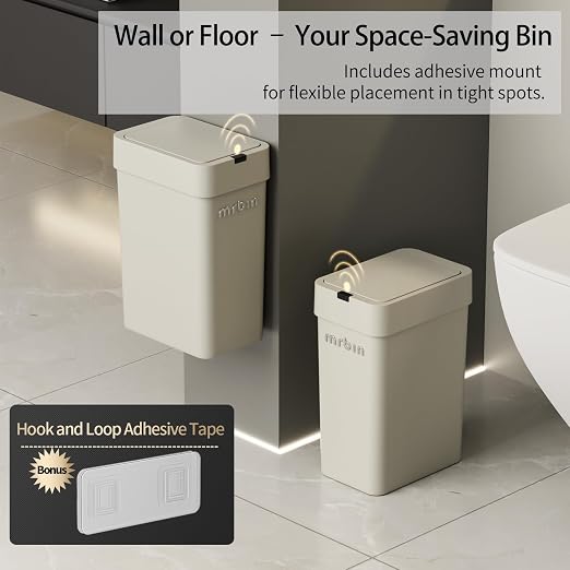 MRBIN Motion Sensor Bathroom Trash Can - Image 2