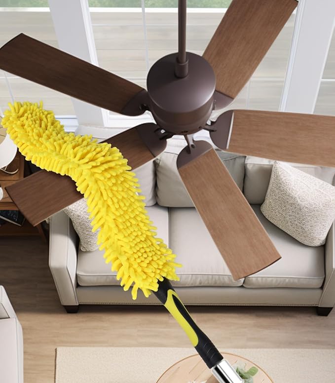 Flexible Fan Blade Cleaner Chenille Duster, Washable Hand Duster - Image 6
