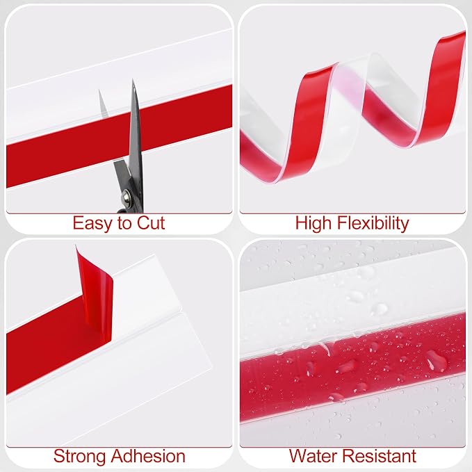 MYFAMIREA Door Weather Stripping 1IN x 20FT Door Draft Stopper Seal Tape - Image 4