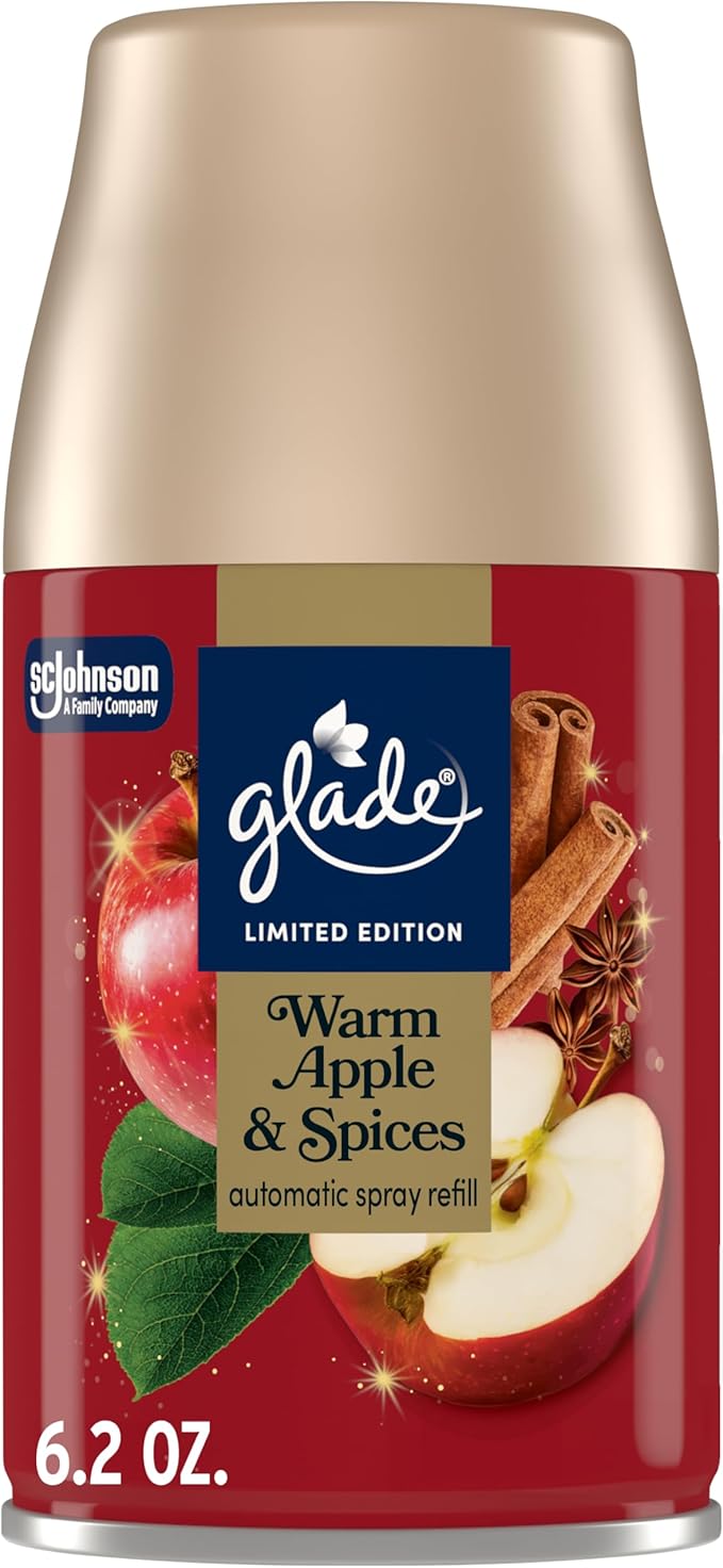 Glade Automatic Spray Refill, Warm Apple & Spices, Scented Air Freshener by Glade