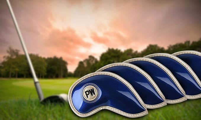 HISTAR 10pcs Crystal Pu Leather Golf Iron Head Covers Set Iron Club Headcover - Image 8