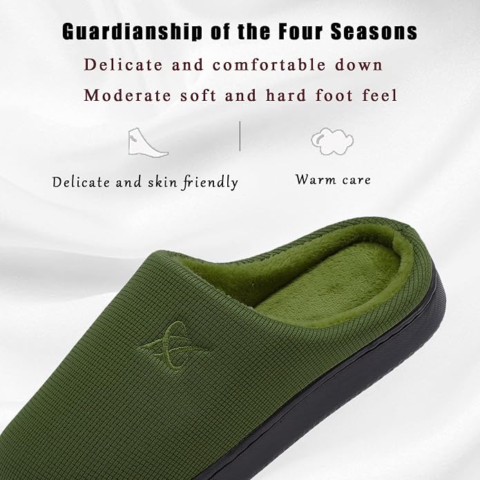 Memory Foam Slippers for Women's and Men's Casual House Shoes - Image 2