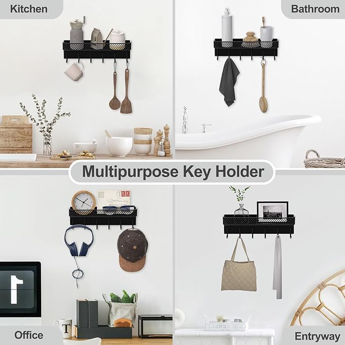 Key Holder for Wall – Decorative Stainless Steel Key Hanger - Image 6