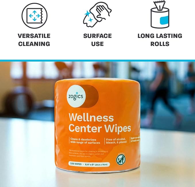 Zogics Wellness Center Cleaning Wipes – Gym Wipes - Image 5