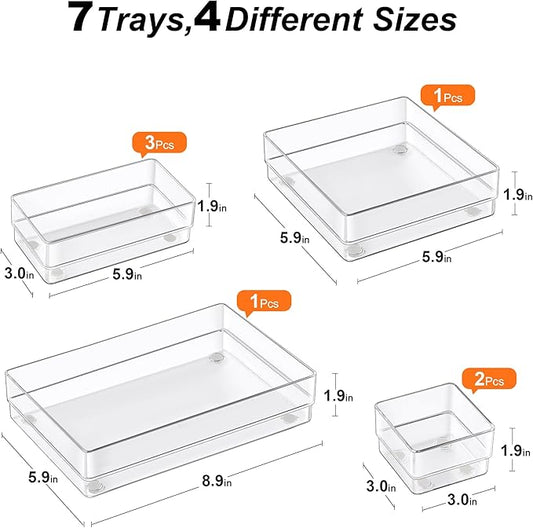 SMARTAKE 7-Piece Drawer Organizer - Image 2