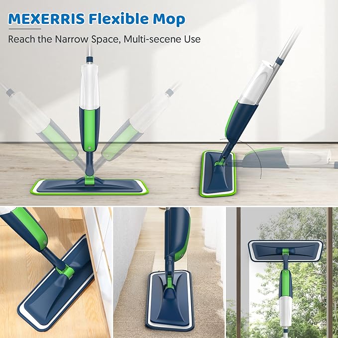 MEXERRIS Spray Wet Mops with 5X Washable Pads - Image 6
