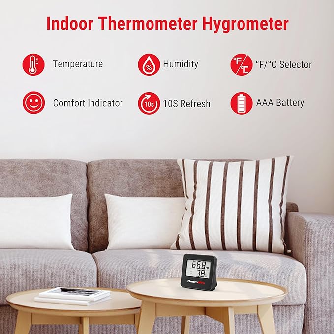 ThermoPro TP157 Hygrometer Indoor Thermometer - Image 2