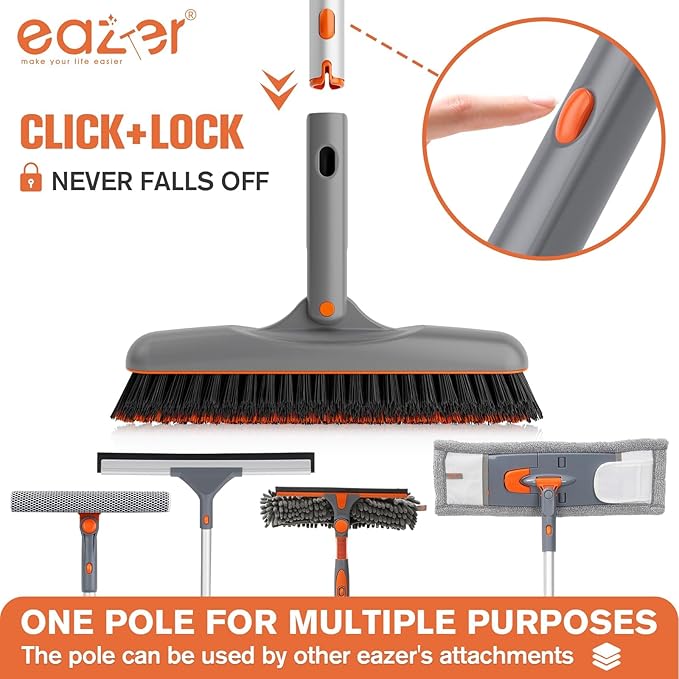 Eazer Grout Brush with Long Handle, 180°Rotation Tile Grout Cleaning Brush - Image 6