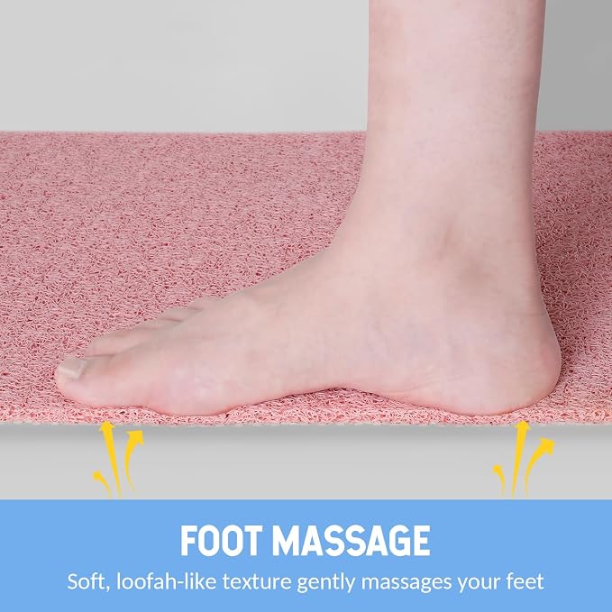 Non-Slip Bathtub Mat, 2 Pack Anti Slip Shower Mat, Fast Drying Bathtub Mats - Image 5