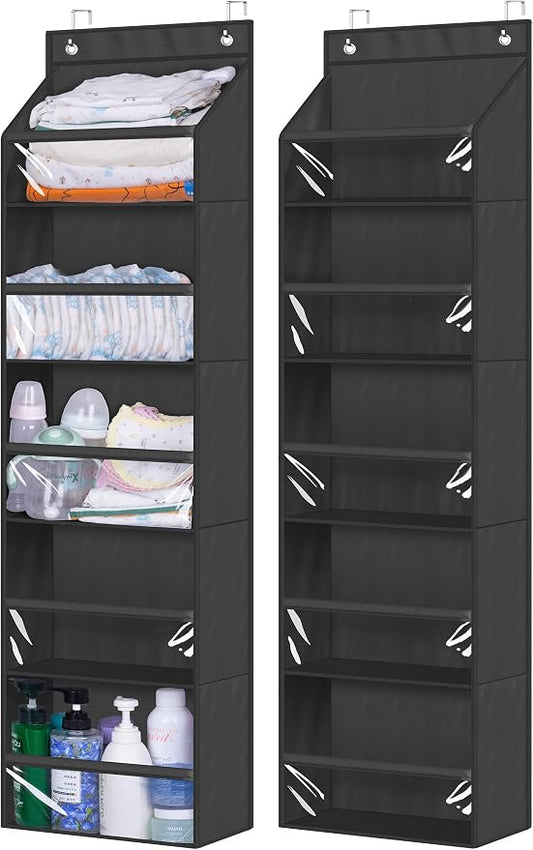 AOODA 2 Pack Over the Door Organizer, Large Capacity Closet Door Hanging by AOODA