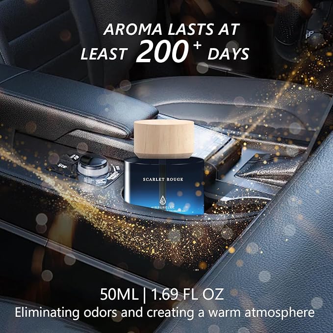 Car Air Freshener for Men & Women – Long-Lasting Saffron Amber Essential Oil - Image 2