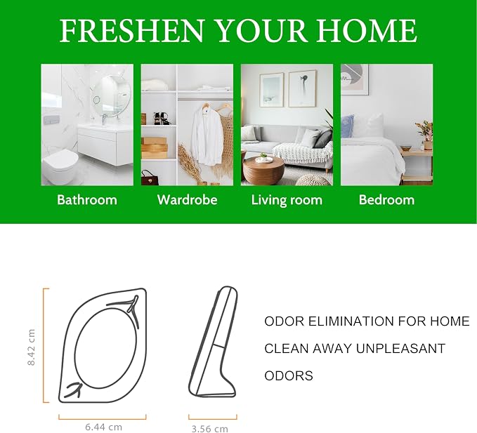 Air Freshener for Home, 4 Pack, Odor Eliminator for Small Area Closets Bathroom - Image 4