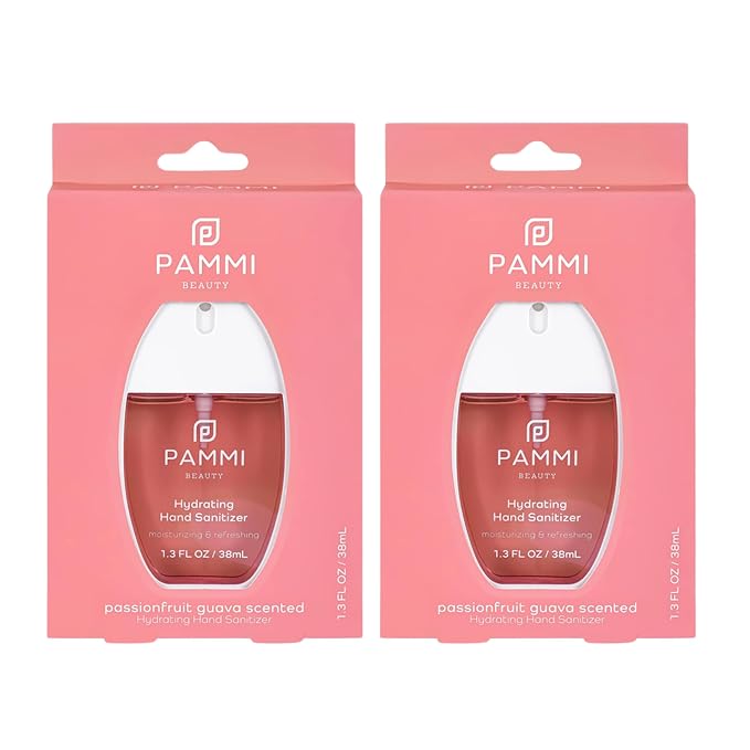 PAMMI Power Mist Hydrating Hand Sanitizer Spray, Portable Travel Size Pocket by PAMMI
