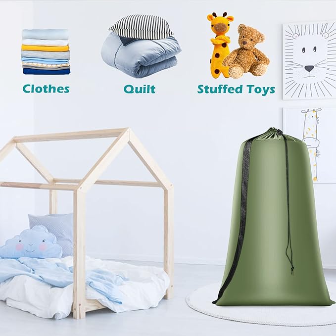 Heavy Duty Laundry Bag 2 Pack XL Nylon Laundry Bags - Image 6