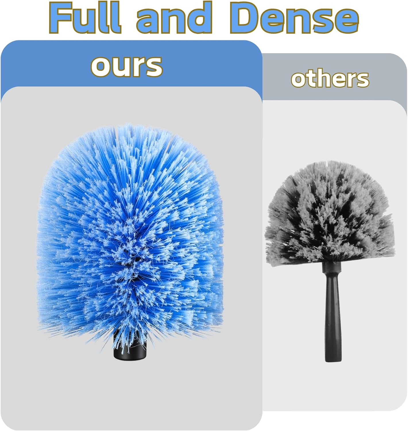 30FT High Reach Cobweb Duster with 5-20ft Extension Pole, 6 Pack Big Webster Cobweb Duster, Aluminum Telescopic Cobweb Brush, Spider Web Brush for Outdoor & Indoor Cleaning(24FT, Duster Kit)
