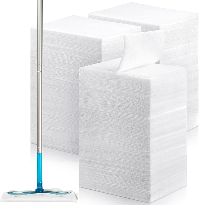 Hoolerry 900 Count Dry Sweeping Cloths Dry Mop Refills Sweeper Dusting Cloths by Hoolerry